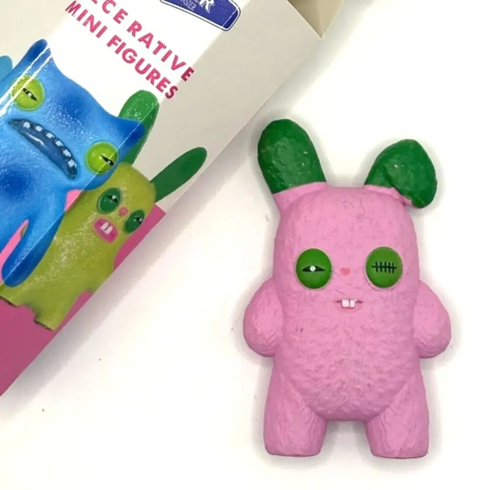 Fuggler "Rabid Rabbit Pink" Funny Ugly Monster Mini Figure, Open Box - NEW - Picture 2 of 3
